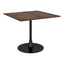 Mesa de Comedor para Salón de Eventos - ZUO MOLLY - Café - Cubierta de MDF Símil Madera y Estructura de Acero con Recubrimiento en Polvo - 101818 - Zuo - NOGAL BEAT - Mesa Comercial Interior