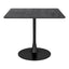 Mesa de Comedor para Salón de Eventos - ZUO MOLLY - Negro - Cubierta de MDF Símil Madera y Estructura de Acero con Recubrimiento en Polvo - 101819 - Zuo - NOGAL BEAT - Mesa Comercial Interior