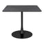 Mesa de Comedor para Salón de Eventos - ZUO MOLLY - Negro - Cubierta de MDF Símil Madera y Estructura de Acero con Recubrimiento en Polvo - 101819 - Zuo - NOGAL BEAT - Mesa Comercial Interior