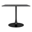 Mesa de Comedor para Salón de Eventos - ZUO MOLLY - Negro - Cubierta de MDF Símil Madera y Estructura de Acero con Recubrimiento en Polvo - 101819 - Zuo - NOGAL BEAT - Mesa Comercial Interior