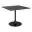 Mesa de Comedor para Salón de Eventos - ZUO MOLLY - Negro - Cubierta de MDF Símil Madera y Estructura de Acero con Recubrimiento en Polvo - 101819 - Zuo - NOGAL BEAT - Mesa Comercial Interior