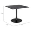 Mesa de Comedor para Salón de Eventos - ZUO MOLLY - Negro - Cubierta de MDF Símil Madera y Estructura de Acero con Recubrimiento en Polvo - 101819 - Zuo - NOGAL BEAT - Mesa Comercial Interior
