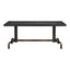 Mesa de Comedor para Salón de Eventos - ZUO NEUM - Negro - Cubierta de MDF Símil Madera y Estructura de Acero Pintado - 110022 - Zuo - NOGAL BEAT - Mesa Comercial Interior