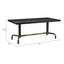 Mesa de Comedor para Salón de Eventos - ZUO NEUM - Negro - Cubierta de MDF Símil Madera y Estructura de Acero Pintado - 110022 - Zuo - NOGAL BEAT - Mesa Comercial Interior