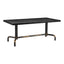 Mesa de Comedor para Salón de Eventos - ZUO NEUM - Negro - Cubierta de MDF Símil Madera y Estructura de Acero Pintado - 110022 - Zuo - NOGAL BEAT - Mesa Comercial Interior