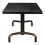 Mesa de Comedor para Salón de Eventos - ZUO NEUM - Negro - Cubierta de MDF Símil Madera y Estructura de Acero Pintado - 110022 - Zuo - NOGAL BEAT - Mesa Comercial Interior