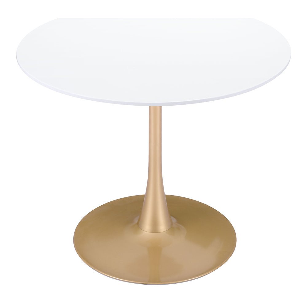 Mesa de Comedor para Salón de Eventos - ZUO OPUS - Varios Colores - Cubierta de MDF Pintado y Estructura de Acero con Recubrimiento en Polvo - 101568 - Zuo - NOGAL BEAT - Mesa Comercial Interior