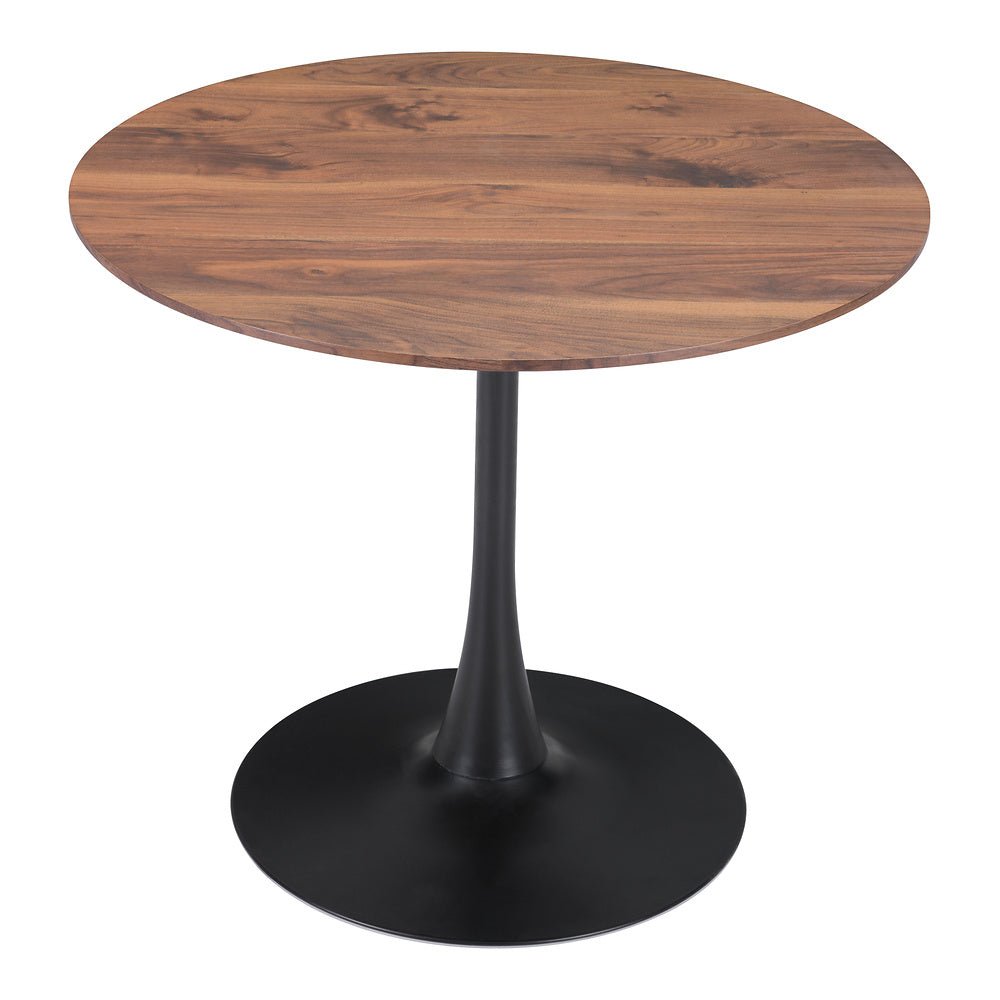 Mesa de Comedor para Salón de Eventos - ZUO OPUS - Varios Colores - Cubierta de MDF Símil Madera y Estructura de Acero con Recubrimiento en Polvo - 101567 - Zuo - NOGAL BEAT - Mesa Comercial Interior