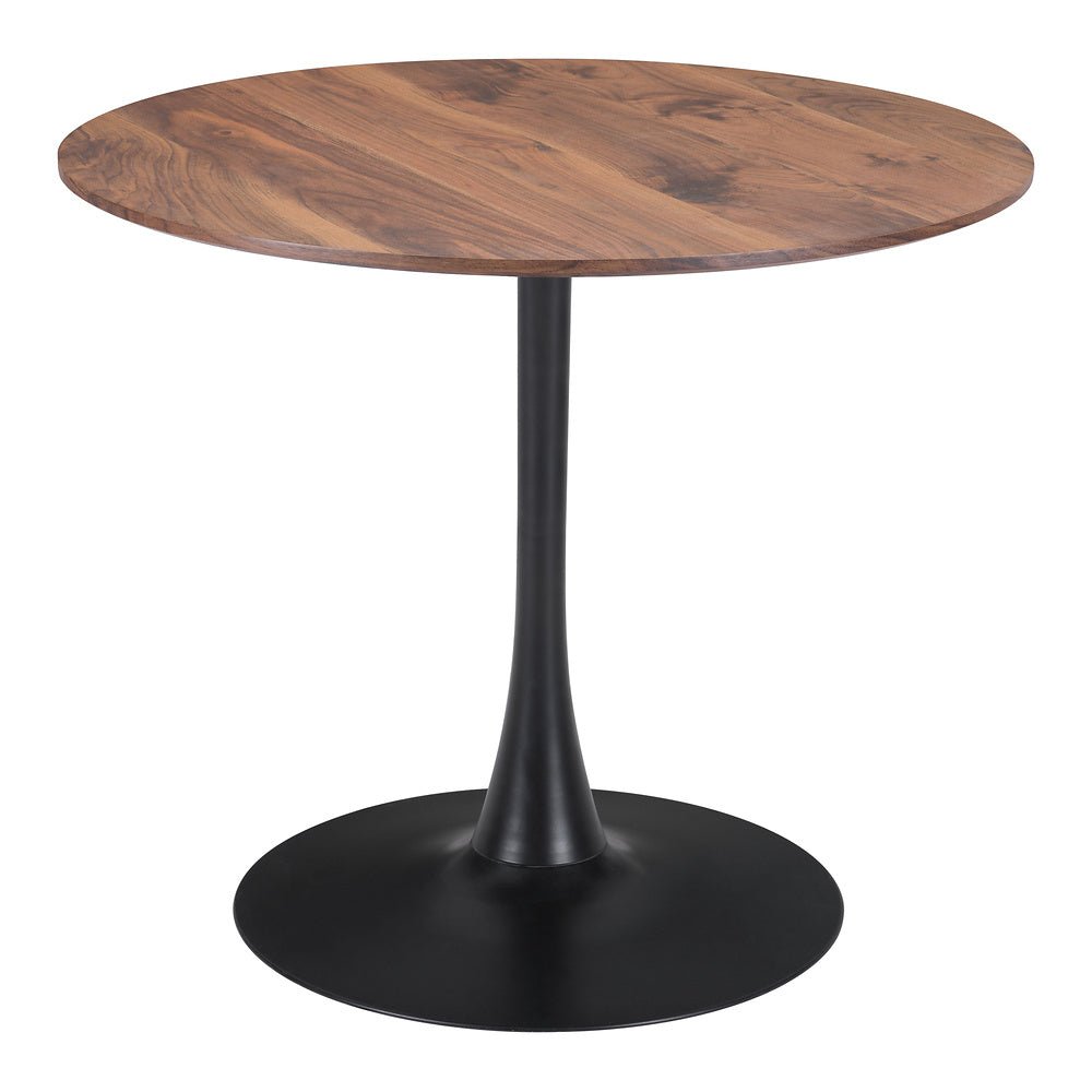 Mesa de Comedor para Salón de Eventos - ZUO OPUS - Varios Colores - Cubierta de MDF Símil Madera y Estructura de Acero con Recubrimiento en Polvo - 101567 - Zuo - NOGAL BEAT - Mesa Comercial Interior