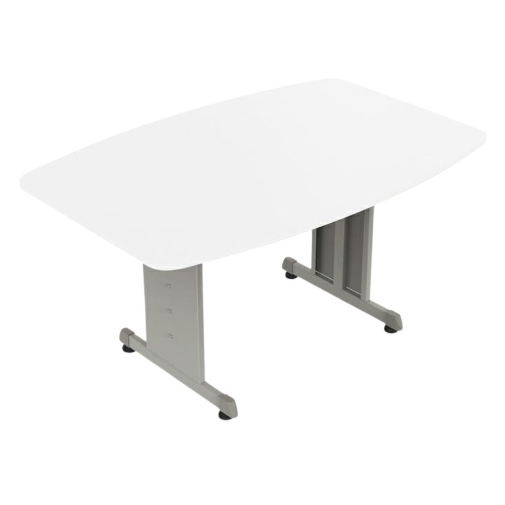 Mesa de juntas Ofik 252 en melamina y lámina con capacidad para 6 personas