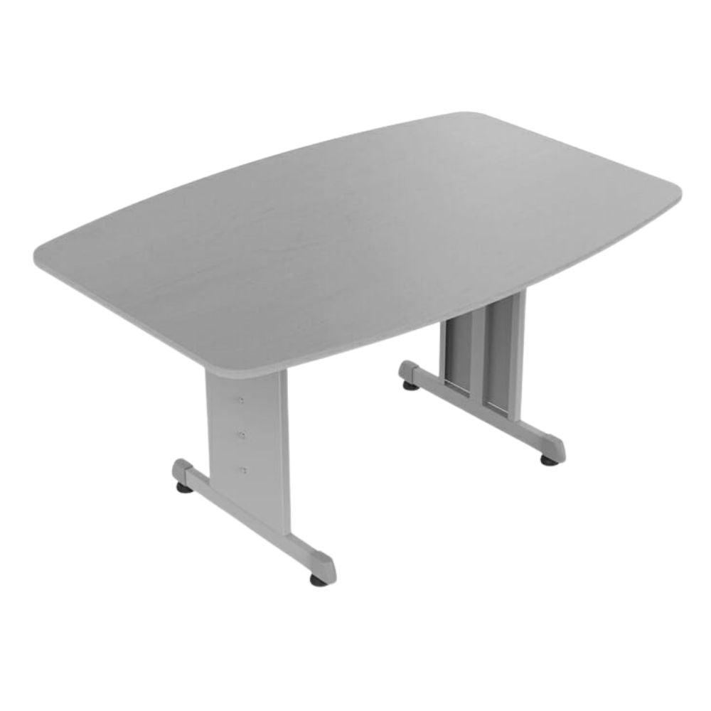 Mesa de juntas Ofik 252 en melamina y lámina con capacidad para 6 personas