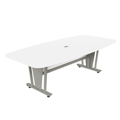 Mesa de juntas Ofik 249 118XL en melamina y acero con capacidad para 8 personas
