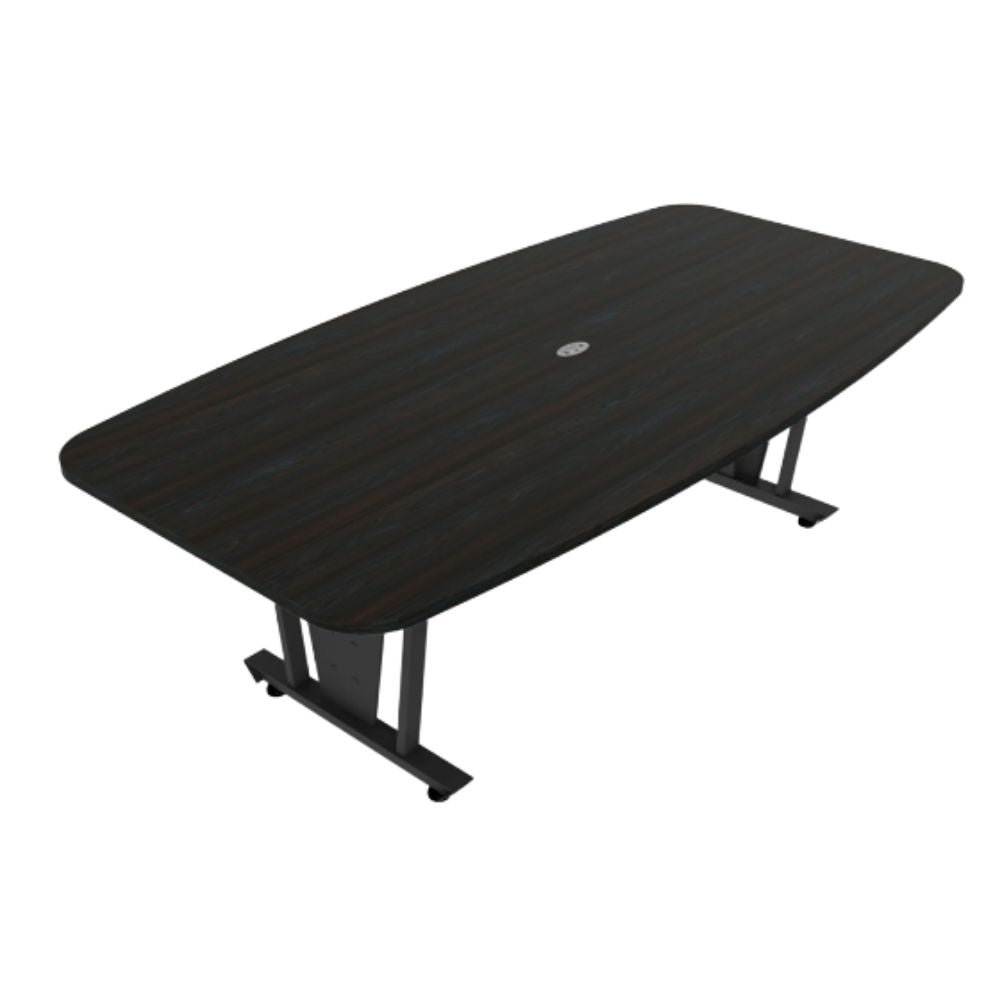 Mesa de juntas Ofik 249 118XL en melamina y acero con capacidad para 8 personas