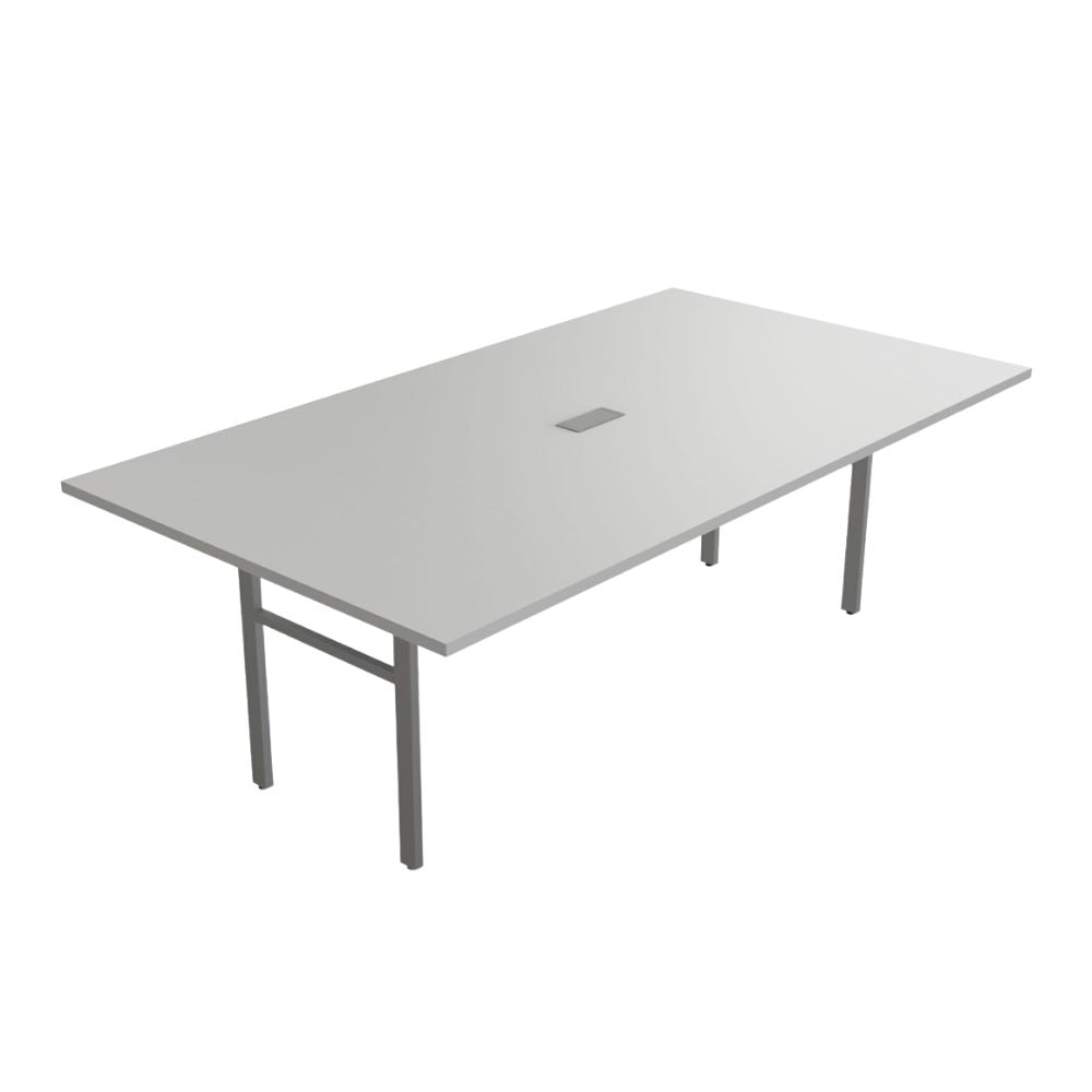 Mesa de juntas Ofik E-Link 909 en melamina y acero para oficina