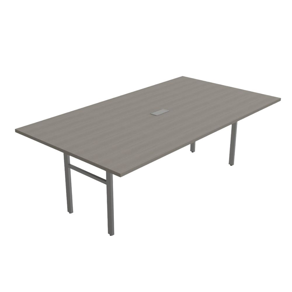 Mesa de juntas Ofik E-Link 909 en melamina y acero para oficina