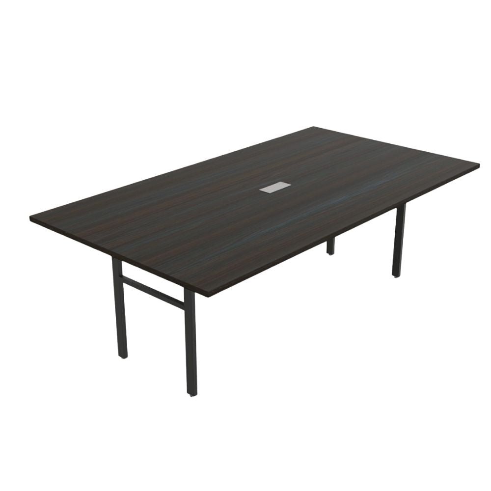 Mesa de juntas Ofik E-Link 909 en melamina y acero para oficina