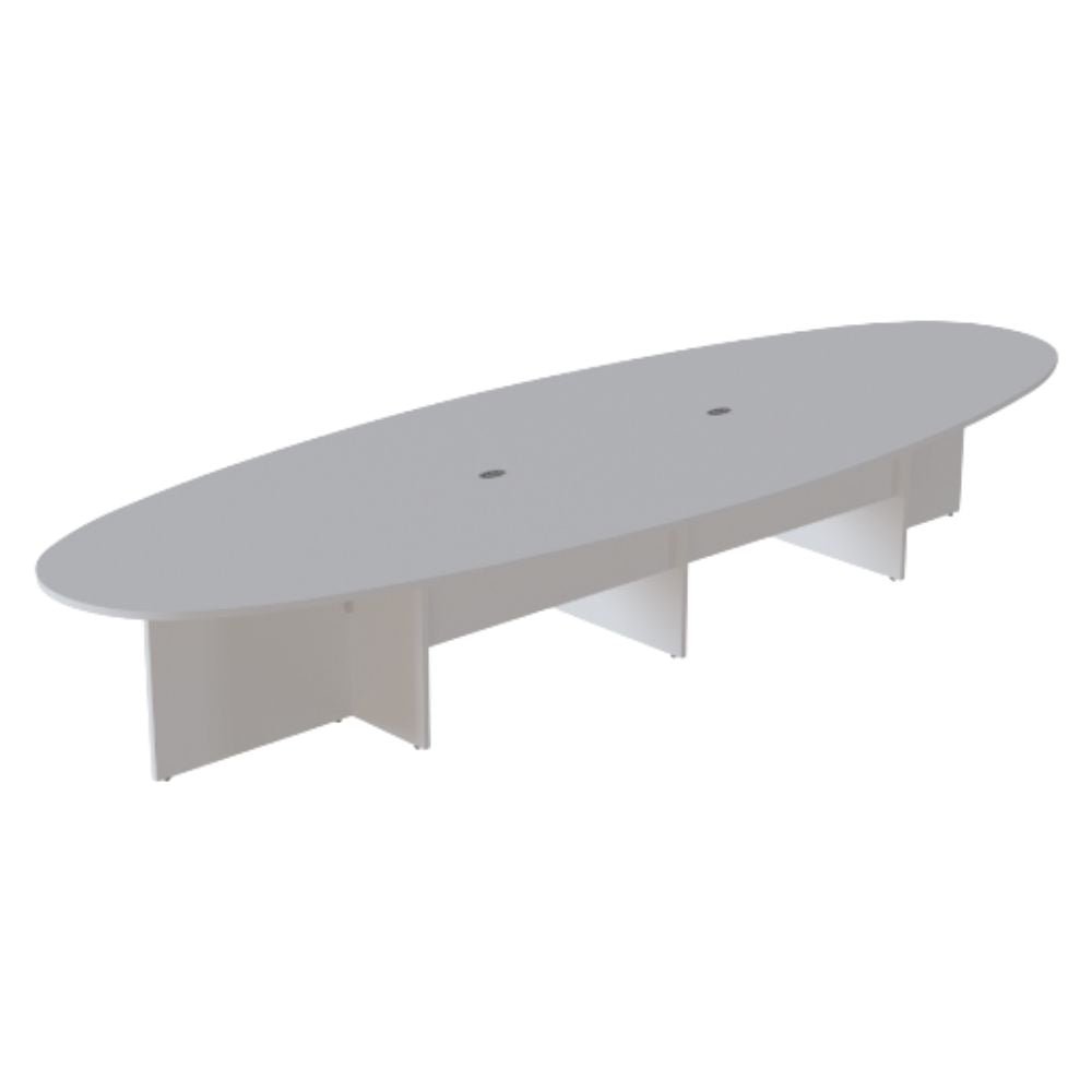 Mesa de juntas Ofik 251 Enzzo 21814 en melamina y acero con capacidad para 14 personas