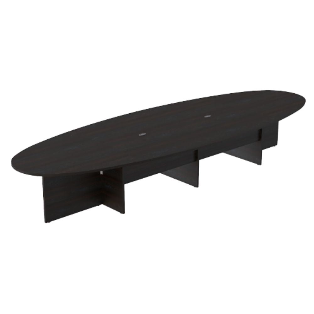 Mesa de juntas Ofik 251 Enzzo 21814 en melamina y acero con capacidad para 14 personas