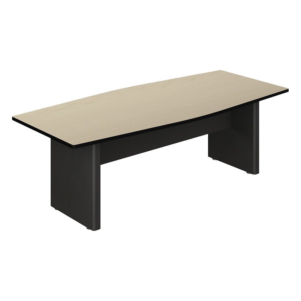 Mesa de Juntas para Oficina - GEBESA CYBER - Frente 240 cm - Estructura Metálica - GAK570240MM3 - GEBESA - NOGAL BEAT - Mesa de Juntas
