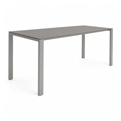 Mesa de Juntas para Oficina - VERSA AXIO - Blanco/Gris - Frente 180 cm - AO-782 - VERSA - NOGAL BEAT - Mesa de Juntas