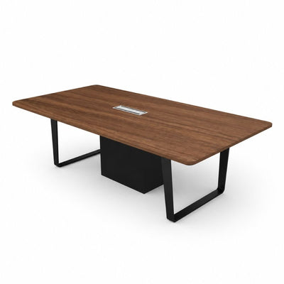 Mesa de Juntas para Oficina - VERSA PIANNO - Cubierta en MDF con Chapa de Madera - PI-610N - VERSA - NOGAL BEAT - Mesa de Juntas