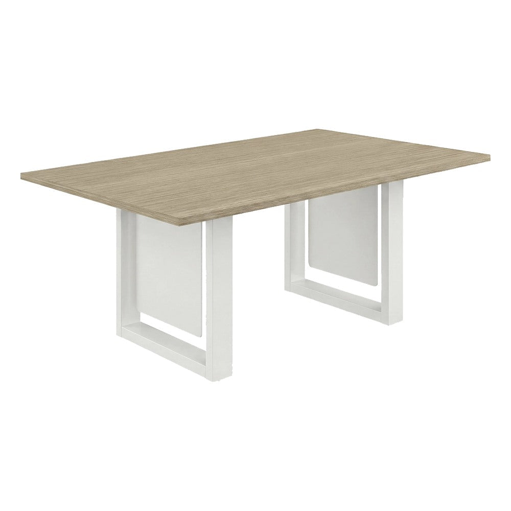 Mesa de Juntas para Sala de Consejo - GEBESA G-CONNECT - Frente 240 cm - GBG570240CN - GEBESA - NOGAL BEAT - Mesa de Juntas