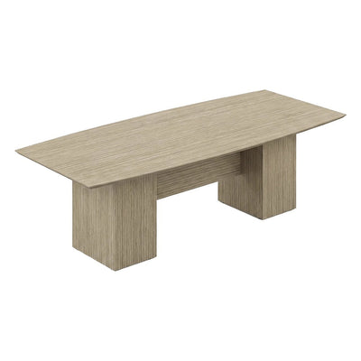 Mesa de Juntas para Sala de Juntas - GEBESA FILO - Frente 240 cm - Cubierta de MDF y Base de Aglomerado - GCF570240CN - GEBESA - NOGAL BEAT - Mesa de Juntas