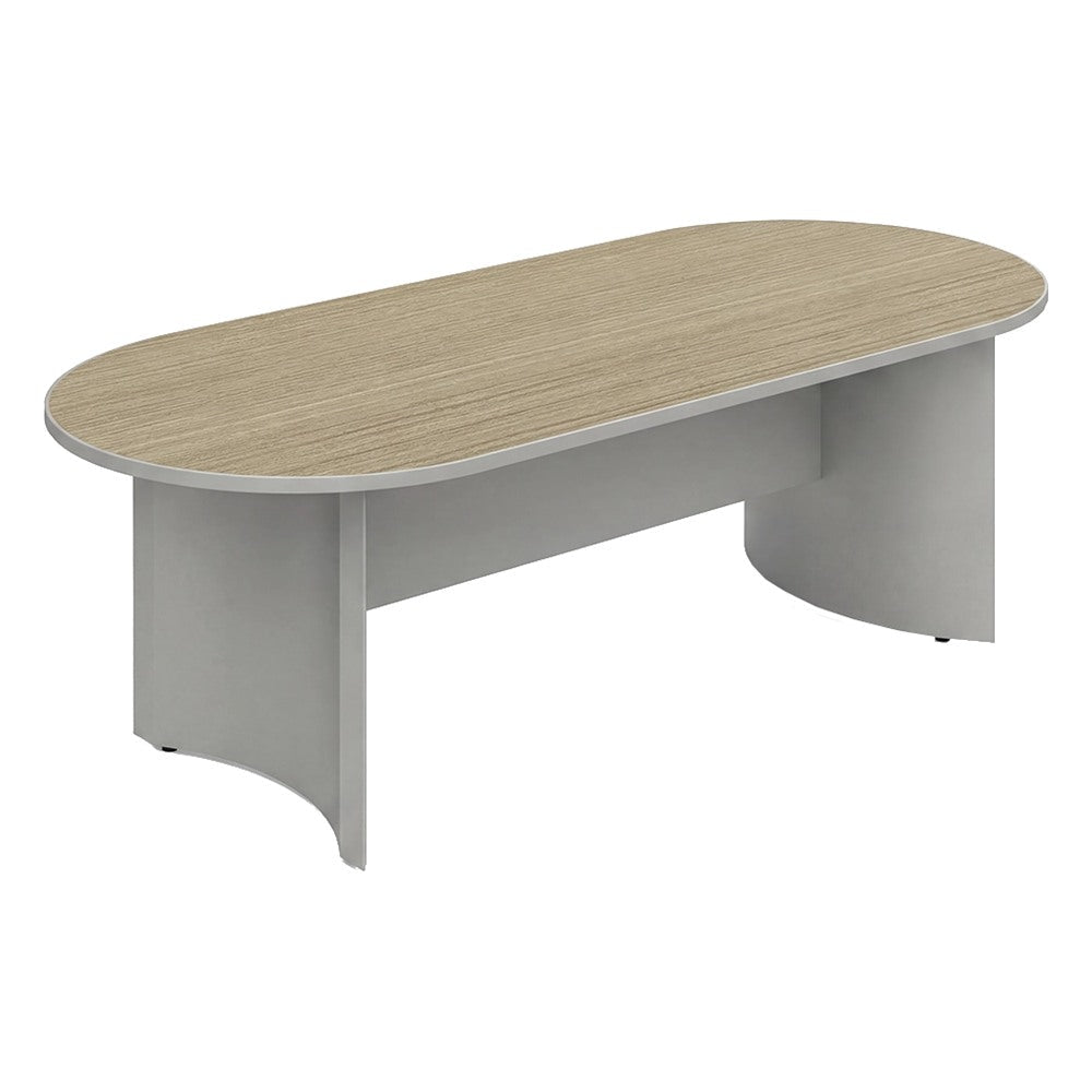 Mesa de Juntas para Sala de Juntas - GEBESA SPAZIO - Frente 240.8 cm - Cubierta Tipo Escritorio - GBS570240 - GEBESA - NOGAL BEAT - Mesa de Juntas
