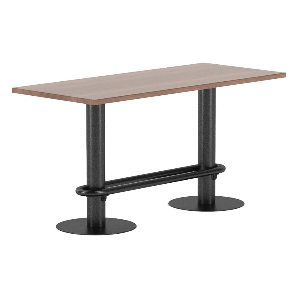 Mesa de Mostrador para Restaurante - GEBESA GRC FRANKIE - Alto 90 cm - Esquinas de 90° - GGRF540307236 - GEBESA - NOGAL BEAT - Mesa Comercial Interior