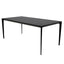 Mesa rectangular Nogal Beat Austria con estructura de acero y cubierta de porcelanato