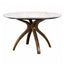 Mesa de Terraza para Áreas de Estar - NOGAL BEAT NOEL - Varios Colores - Madera de Roble y Cubierta de Hpl - MESA NOEL D:127 Blanco marble - CAMCO - NOGAL BEAT - Mesa de Terraza