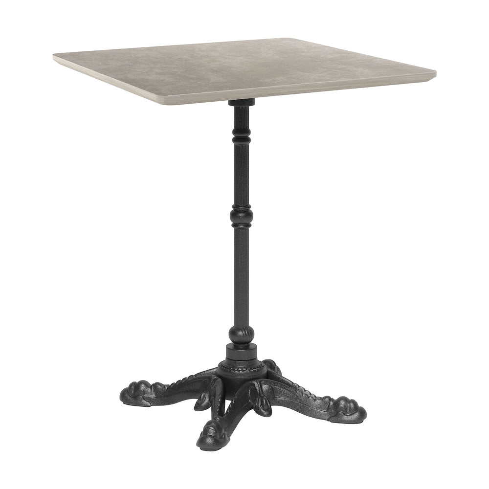 Mesa de Terraza para Áreas de Estar - ZUO ALFRESCO - Gris - Cubierta de MDF Símil Concreto y Estructura de Aluminio Fundido Hierro - 704051 - Zuo - NOGAL BEAT - Mesa de Terraza