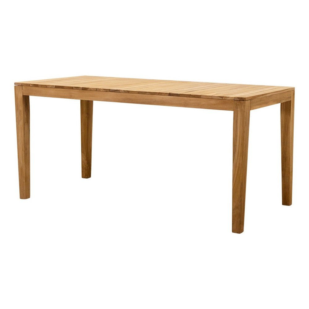 Mesa de Terraza para Cafetería - NOGAL BEAT KUBIO - 100 × 200 cm - Natural - Madera Teca - MESA KUBIO 100 x 200 Natural - CAMCO - NOGAL BEAT - Mesa de Terraza