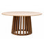 Mesa de Terraza para Hotel - NOGAL BEAT MARBELLA - Varios Colores - Madera Teca y Mármol - MESA MARBELLA D:150 Arena mármol - CAMCO - NOGAL BEAT - Mesa de Terraza