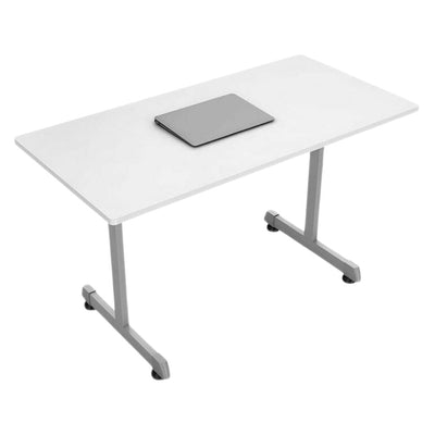 Mesa de trabajo para oficina OFIK 255 rectangular con cubierta de melamina y estructura de acero