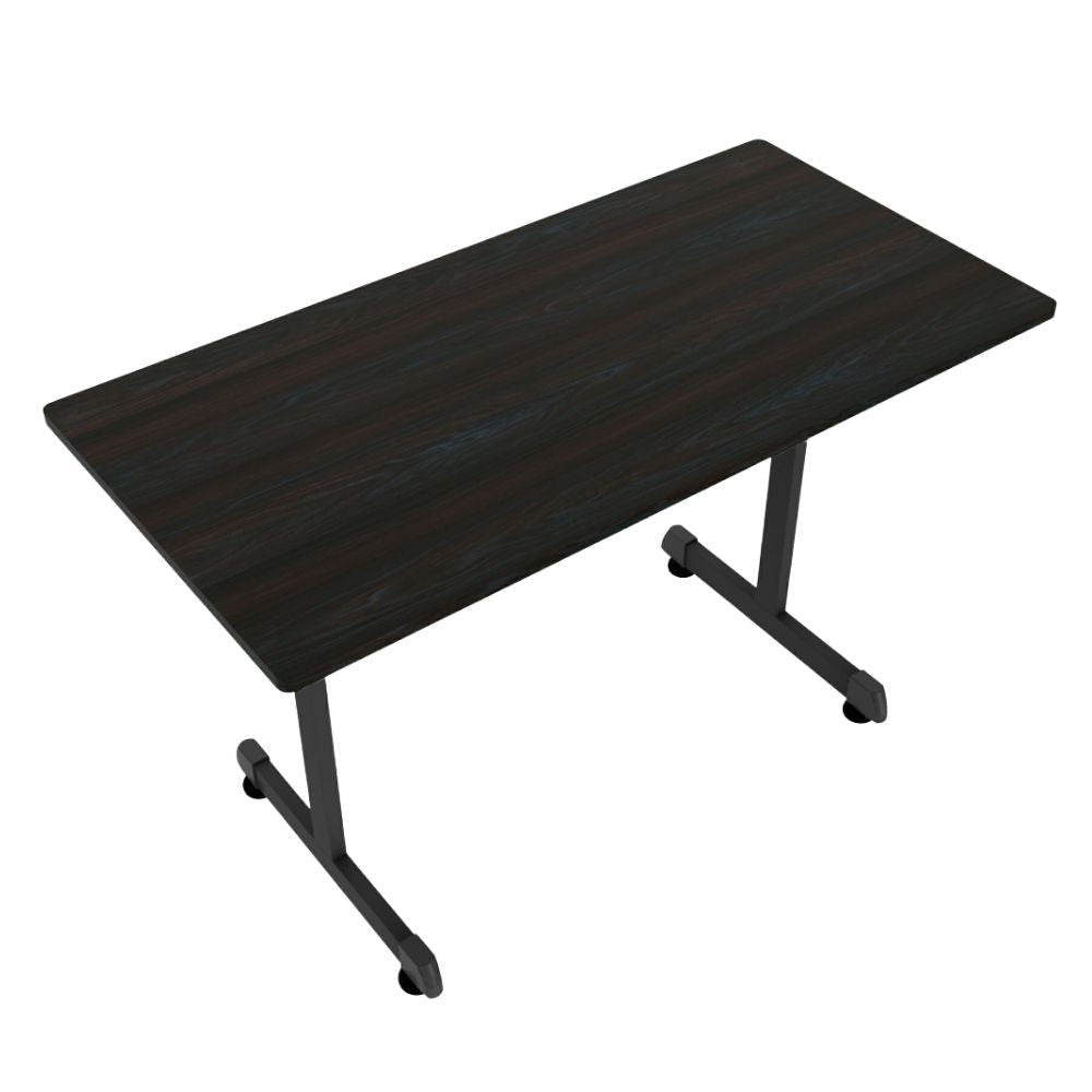 Mesa de trabajo para oficina OFIK 728 rectangular con cubierta de melamina y estructura tubular de acero