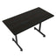 Mesa de trabajo para oficina OFIK 728 rectangular con cubierta de melamina y estructura tubular de acero