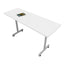 Mesa de trabajo para oficina OFIK 728 rectangular con cubierta de melamina y estructura tubular de acero