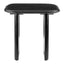 Mesa Decorativa para Consultorio - ZUO ARASAN - Negro - Cubierta de Madera de Acacia Pintada y Estructura de Madera de Acacia - 110225 - Zuo - NOGAL BEAT - Mesa Comercial Interior