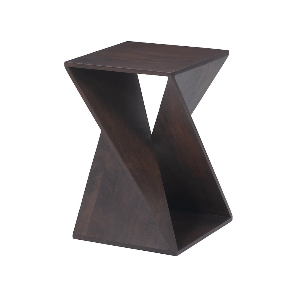 Mesa Decorativa para Lobby de Hotel - ZUO ALBA - Nogal - Cubierta de Mango Macizo Laminado y Estructura de Mango Macizo - 110972 - Zuo - NOGAL BEAT - Mesa Comercial Interior