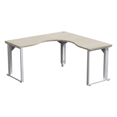 Mesa Diagonal para Área de Trabajo - GEBESA URBAN - Frente 150 cm - Cubierta de Aglomerado y Base de Acero - GBU541150 - GEBESA - NOGAL BEAT - Mesa Comercial Interior