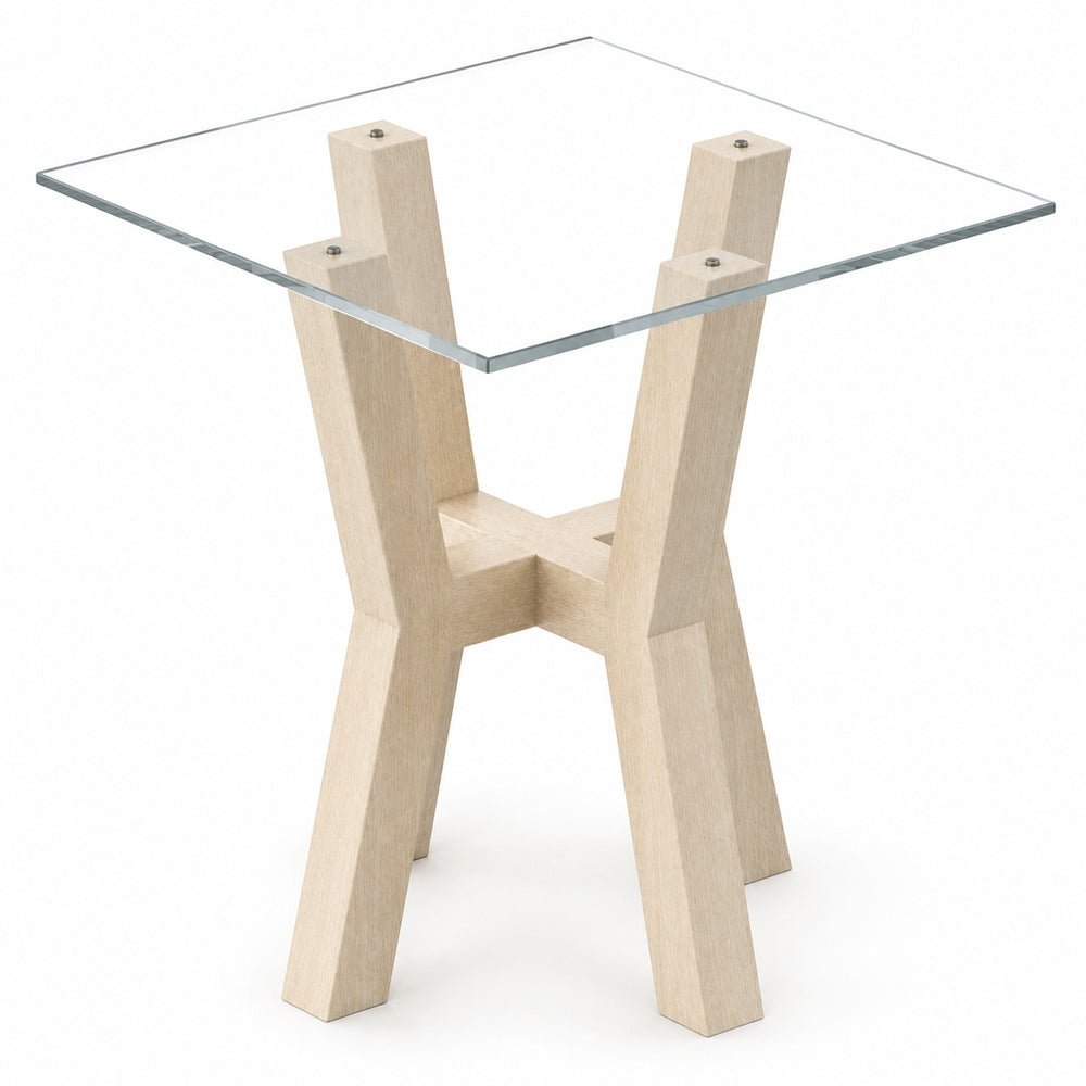 Mesa Esquinera para Sala de Espera Ejecutiva - GEBESA QUADRA - Varios Acabados - 60 x 60 cm - GBD502VD13LL69 - GEBESA - NOGAL BEAT - Mesa Comercial Interior