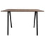 Mesa rectangular para cafetería Kingstrong Frankfurt 120x70 con cubierta de laminado plástico y estructura de madera