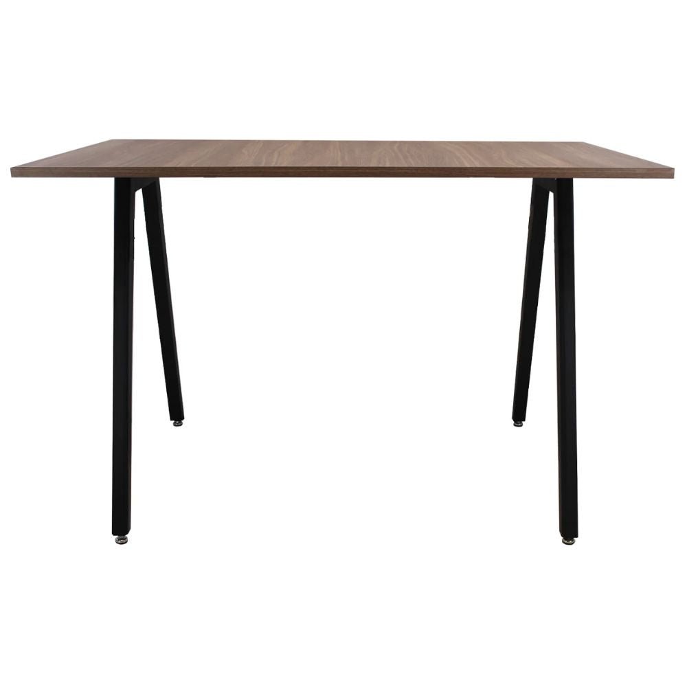 Mesa rectangular para cafetería Kingstrong Frankfurt 120x70 con cubierta de laminado plástico y estructura de madera