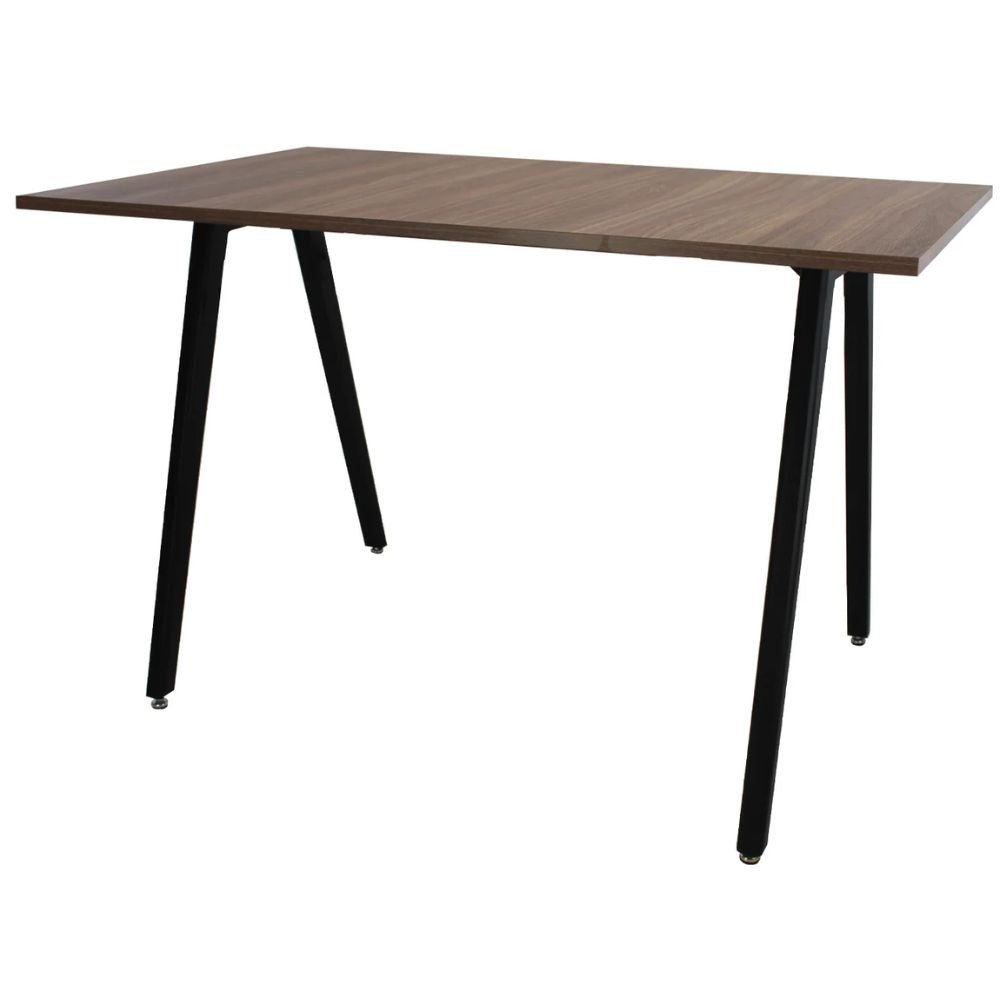 Mesa rectangular para cafetería Kingstrong Frankfurt 120x70 con cubierta de laminado plástico y estructura de madera