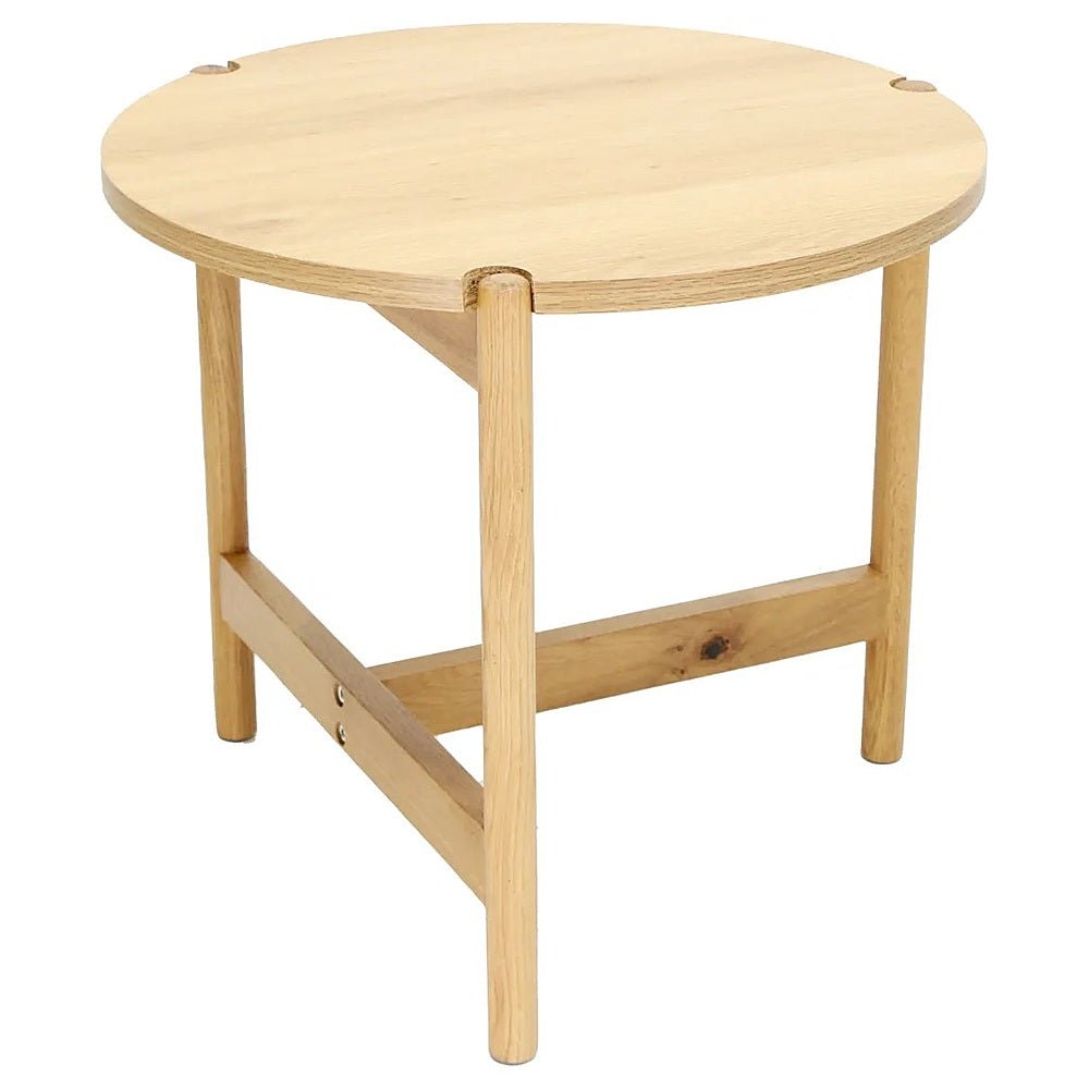 Mesa Lateral para Recepción y Lounge - KINGSTRONG CIRCULAR 50 1928S PALU MESA0904680 - Varios Colores - Melamina - MESA0904680 - Mundo In - NOGAL BEAT - Mesa Comercial Interior