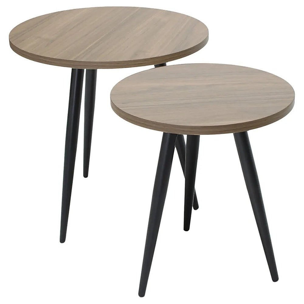 Mesa Lateral para Recepción y Lounge - KINGSTRONG LATERALES 9364 BATAM MESA0904666 - Varios Colores - Melamina - MESA0904666 - Mundo In - NOGAL BEAT - Mesa Comercial Interior