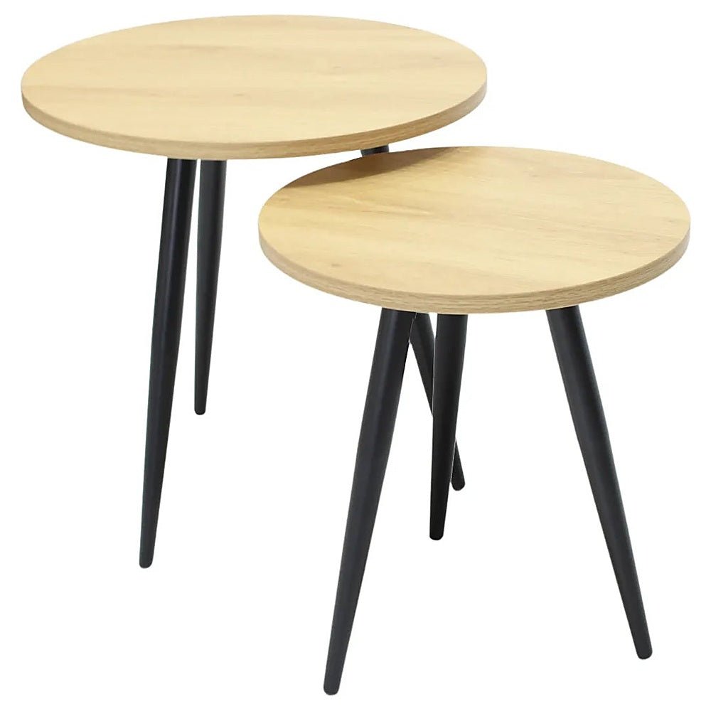 Mesa Lateral para Recepción y Lounge - KINGSTRONG LATERALES 9364 BATAM MESA0904666 - Varios Colores - Melamina - MESA0904666 - Mundo In - NOGAL BEAT - Mesa Comercial Interior