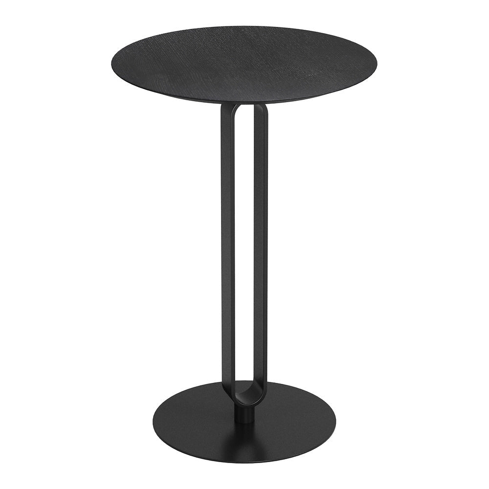 Mesa Mostrador para Barra de Hotel - ZUO DERRY - Negro - Cubierta de MDF Símil Madera y Estructura de Acero con Recubrimiento en Polvo - 110165 - Zuo - NOGAL BEAT - Mesa Comercial Interior