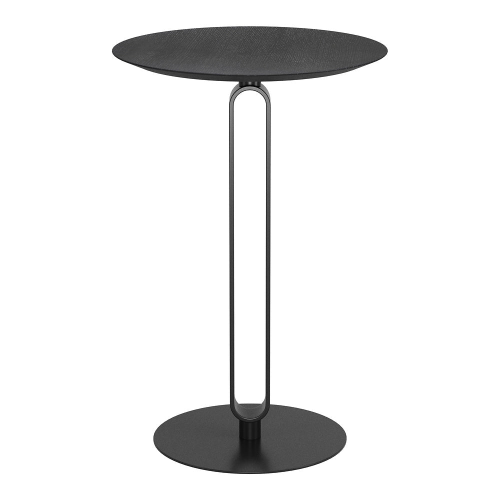 Mesa Mostrador para Barra de Hotel - ZUO DERRY - Negro - Cubierta de MDF Símil Madera y Estructura de Acero con Recubrimiento en Polvo - 110165 - Zuo - NOGAL BEAT - Mesa Comercial Interior